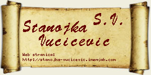 Stanojka Vučićević vizit kartica